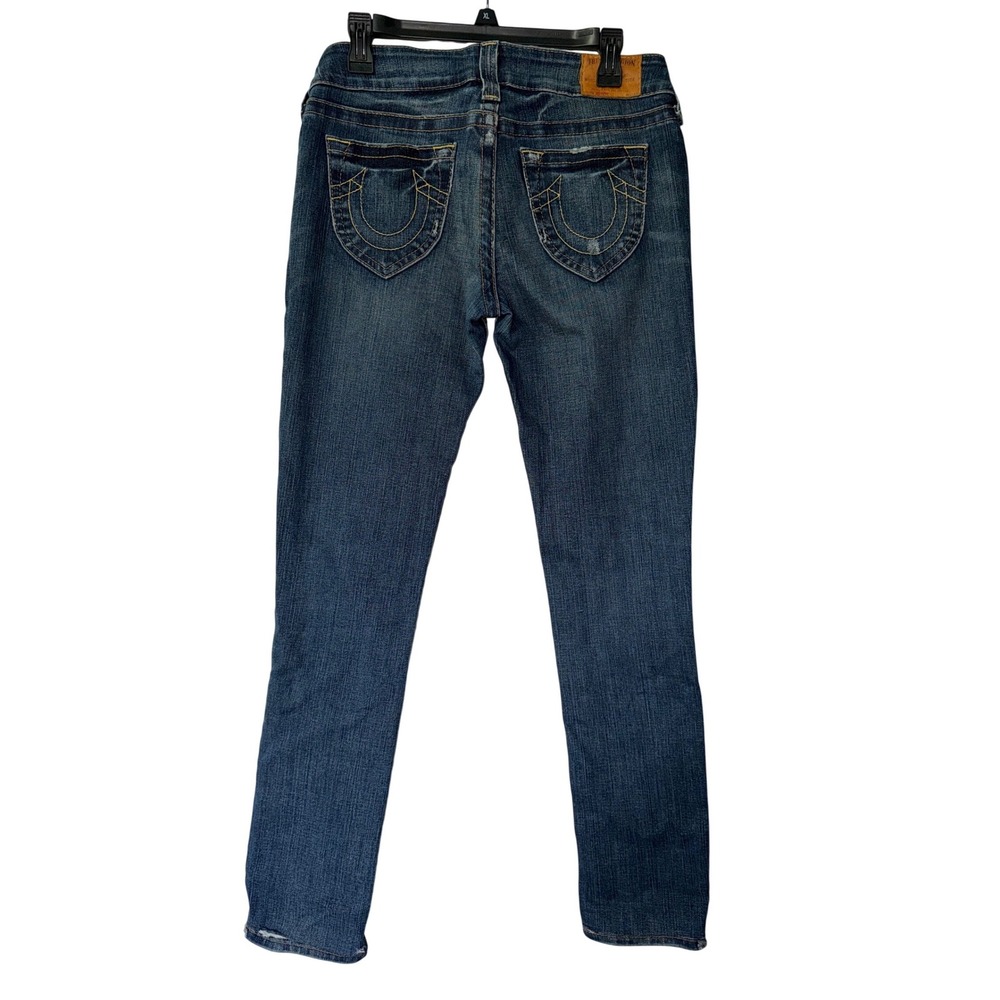 True Religion Low Rise Skinny Jeans Medium Wash Blue Size 29